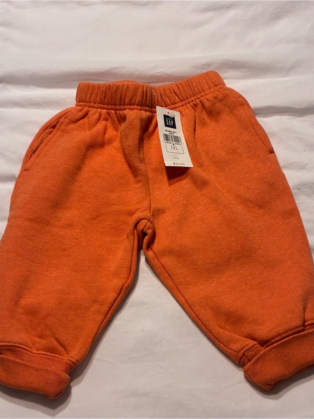 GAP Bright Orange Vintage Y2K “01” baby  Joggers